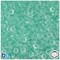 BeadTin Green Aqua Transparent 6mm Faceted Rondelle Plastic Craft Beads (1350pcs)